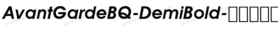 AvantGardeBQ-DemiBold字体转换