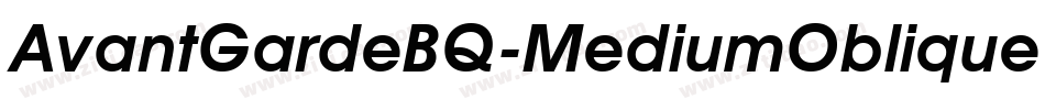 AvantGardeBQ-MediumOblique字体转换
