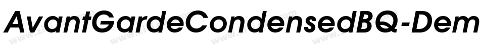 AvantGardeCondensedBQ-DemiBold字体转换