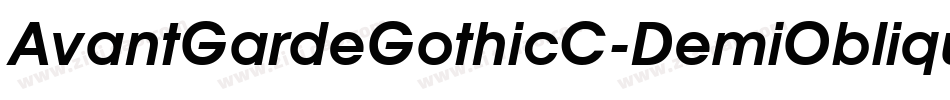 AvantGardeGothicC-DemiOblique字体转换