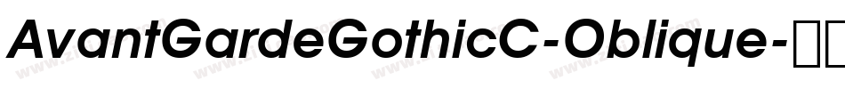 AvantGardeGothicC-Oblique字体转换