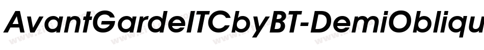 AvantGardeITCbyBT-DemiOblique字体转换