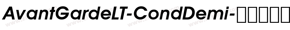 AvantGardeLT-CondDemi字体转换