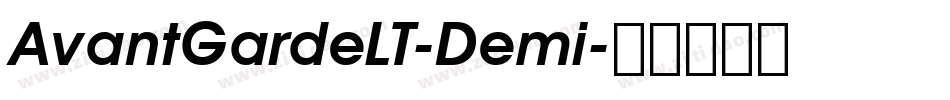AvantGardeLT-Demi字体转换