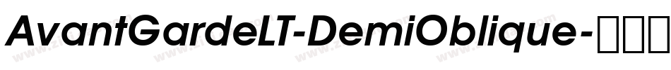 AvantGardeLT-DemiOblique字体转换