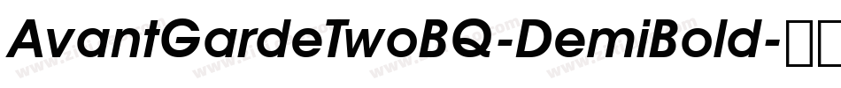 AvantGardeTwoBQ-DemiBold字体转换