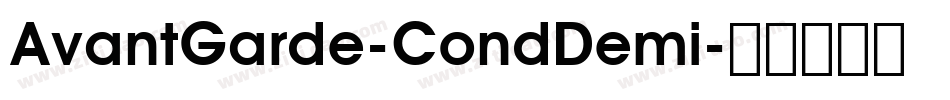 AvantGarde-CondDemi字体转换
