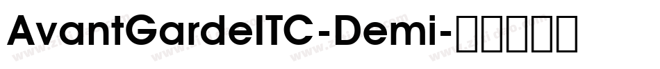 AvantGardeITC-Demi字体转换