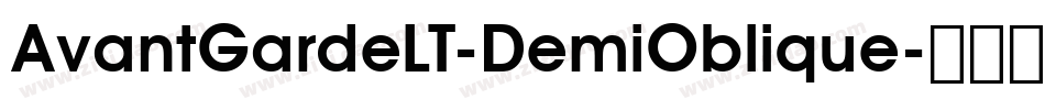 AvantGardeLT-DemiOblique字体转换
