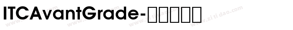 ITCAvantGrade字体转换