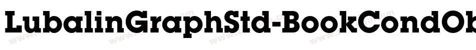 LubalinGraphStd-BookCondObl字体转换