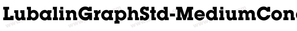 LubalinGraphStd-MediumCond字体转换