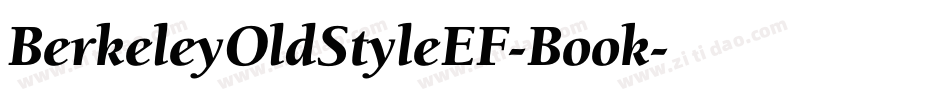 BerkeleyOldStyleEF-Book字体转换