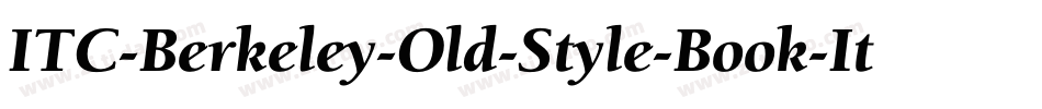 ITC-Berkeley-Old-Style-Book-It字体转换