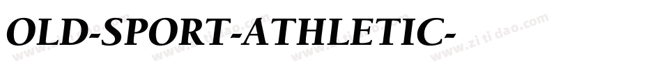 OLD-SPORT-ATHLETIC字体转换