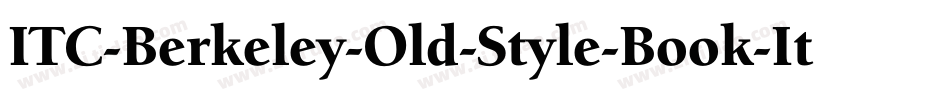 ITC-Berkeley-Old-Style-Book-It字体转换