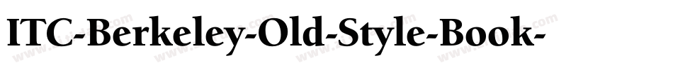 ITC-Berkeley-Old-Style-Book字体转换