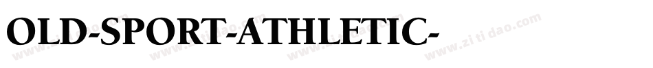 OLD-SPORT-ATHLETIC字体转换