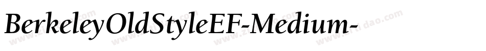 BerkeleyOldStyleEF-Medium字体转换