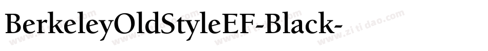 BerkeleyOldStyleEF-Black字体转换