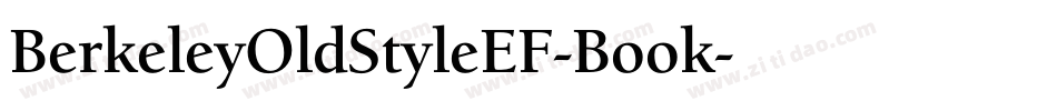BerkeleyOldStyleEF-Book字体转换