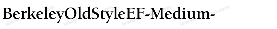 BerkeleyOldStyleEF-Medium字体转换