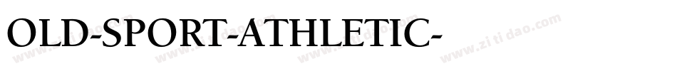 OLD-SPORT-ATHLETIC字体转换