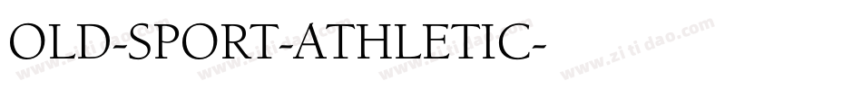 OLD-SPORT-ATHLETIC字体转换