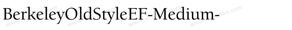 BerkeleyOldStyleEF-Medium字体转换