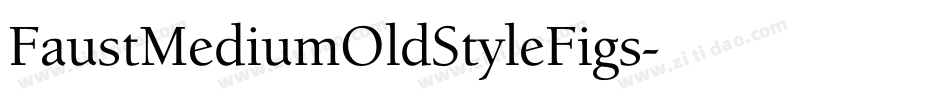 FaustMediumOldStyleFigs字体转换