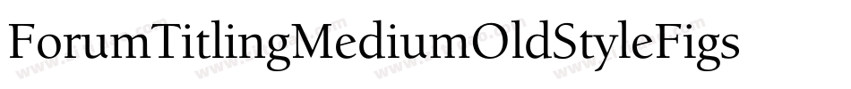 ForumTitlingMediumOldStyleFigs字体转换
