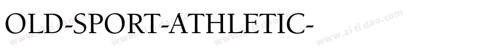 OLD-SPORT-ATHLETIC字体转换
