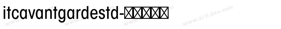itcavantgardestd字体转换