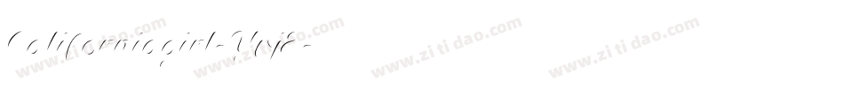 Californiagirl-Yvj8字体转换