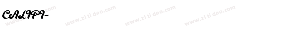 CALIFI字体转换