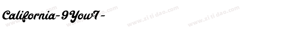 California-9Yow7字体转换