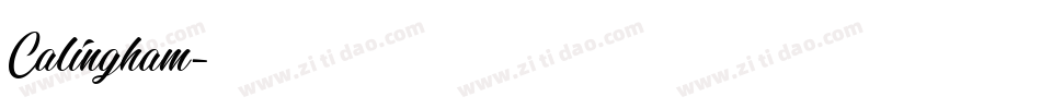 Calingham字体转换