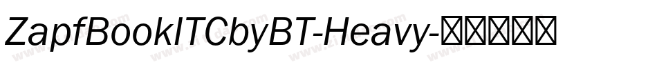 ZapfBookITCbyBT-Heavy字体转换