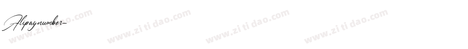 Alipaynumber字体转换