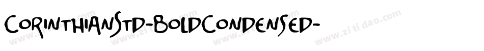 CorinthianStd-BoldCondensed字体转换