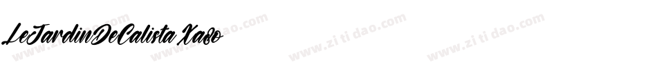 LeJardinDeCalista-Xa8o字体转换