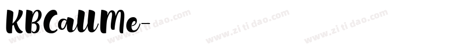 KBCallMe字体转换