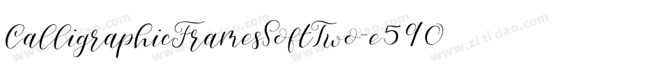 CalligraphicFramesSoftTwo-e59O字体转换