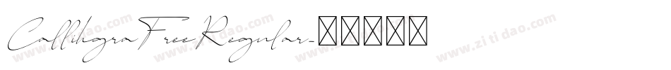 CallihgraFreeRegular字体转换