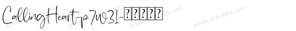CallingHeart-p7w31字体转换