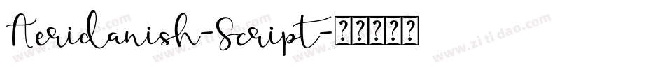 Aeridanish-Script字体转换