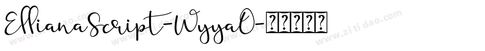 EllianaScript-WyyaO字体转换