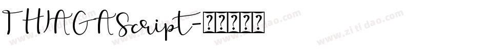 THIAGAScript字体转换