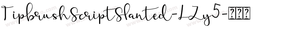 TipbrushScriptSlanted-LZy5字体转换 TipbrushScriptSlanted-LZy5字体转换