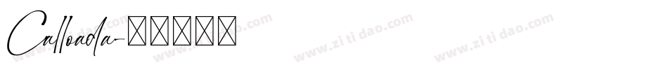 Calloada字体转换